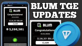 BLUM AIRDROP TGE ANNOUNCEMENT UPDATE