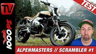 BMW R nineT Scrambler Test - Alpenmasters Vergleich - Scrambler 1/4