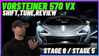 CSR2 McLaren Vorsteiner 570 VX shift tune and review | stage 5 | stage 6