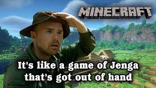 Karl Pilkington in Minecraft - Meeting a Village