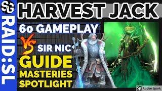 RAID SHADOW LEGENDS | HARVEST JACK GAME PLAY vs SIR NIC both lvl 60