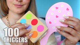 ASMR 100 TRIGGERS Wooden cosmetics for Deep Sleep 🪵 (No Talking)