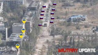 Horrifying Moment Russian Tank Convoy Invades - NATO M777 Destroyed