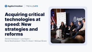 Acquiring critical technologies at speed