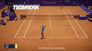 TIEBREAK - Rafael Nadal Vs Jannik Sinner I Barcelona Open (PS5)