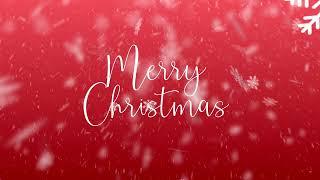 Merry Christmas with Snow Particles background animation in 4K (loop) | Unwind Free Stock Video