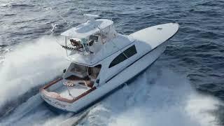 58 Foot FS Sportfishing Boat Backing Down For Sale - Custom Sportfish