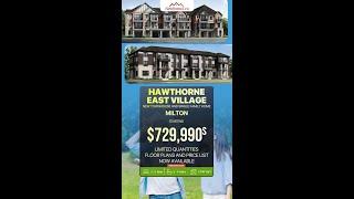New Homes in Mississauga! Now Selling at Hawthorne East Village by Mattamy Home.