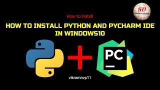 how to install python and pycharm ide windows10 2019