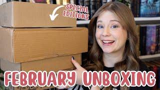 what books did i get in feb? | feb haul | feb special editions unboxing