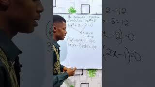 Master how to solve quadratic equation by factorisation method.  #maths #mathstutor #mathskills