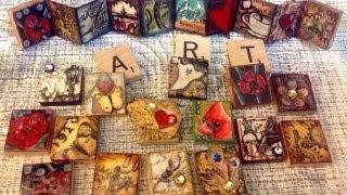 Altered Scrabble tiles.. .. Have fun!!