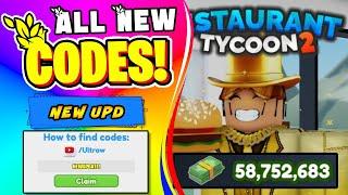 LATEST RESTAURANT TYCOON 2 CODES IN 2025 | Claim Exclusive Rewards Instantly | USA NEW ROBLOX CODES