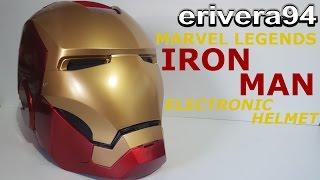 Marvel Legends Series Iron Man Electronic Helmet Review Hasbro Cosplay