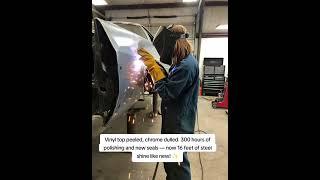 #carrestoration #barnfind #landyacht #cargirl #cadillac #autoenthusiast #mechanic #americancars