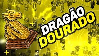 Habbo História - Dragão Dourado !