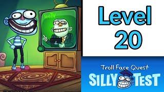 Troll Face Quest Silly Test Level 20 game walkthrough gameplay