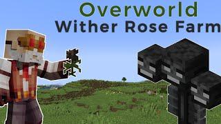 How to make a Wither Rose Farm in the Overworld!