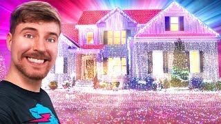 I Put 1,000,000,000 Christmas Lights On A House (World Record)