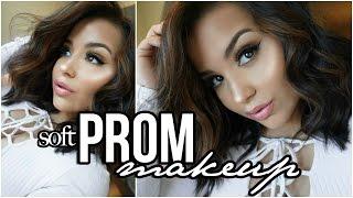 Soft Cut Crease Makeup for Prom! | Easy Prom Hairstyles!