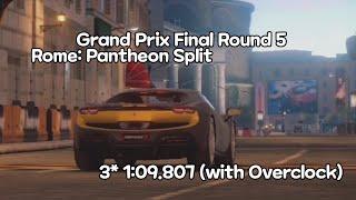 Asphalt 9: Ferrari 296 GTB Grand Prix Final Round 5 - Pantheon Split : 3⭐ 1:09.807 (with OC)