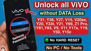 Pattern Lock Remove Vivo Y19 Hard reset without pc successfully