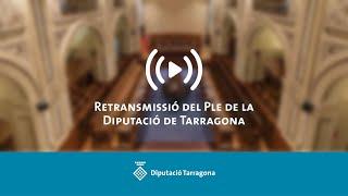 Ple de la Diputació de Tarragona | 26 de juliol de 2024