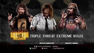 WWE '13 - Cactus Jack vs Dude Love vs Mankind  (Mirror Match)