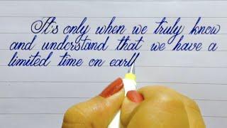 Satisfying Cursive Handwriting | Creative Writing Zone