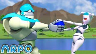 ARPO vs Nannybot!! | ARPO 2 HOURS | Rob the Robot & Friends - Funny Kids TV