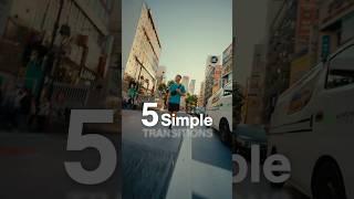 5 Simple Transitions #tutorial #transitions #incamera #editing #filmmaking