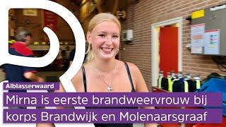 Eerste brandweervrouw Mirna krijgt een boost als de pieper gaat