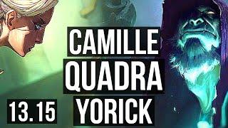 CAMILLE vs YORICK (TOP) | Quadra, 400+ games | KR Master | 13.15