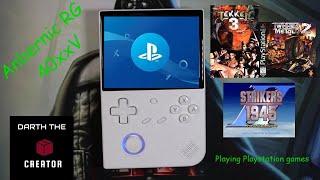 Anbernic RG 40xxV playing PlayStation games  #anbernic #rg40xxv #playstation #retrogaming