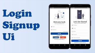 Login & Signup Ui Design in React Native - Speed Code