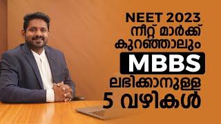 Mbbs admission with low neet score malayalam | How to get mbbs in low marks in india |