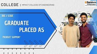 Student Placement Story as Content PRODUCT SUPPORT | QSpiders | Rajajinagar