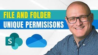 How to create unique permissions for a file or folder in SharePoint Online