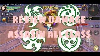 Dragon Nest M - Compare Damage assasin all class ( Raven , Ripper , Abyss walker & Light fury )