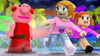 Roblox Roleplay | Piggy Is Back & Chases Us At The Waterpark!