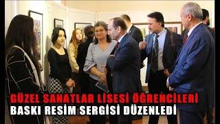 LİSE ÖĞRENCİLERİ, BASKI RESİM SERGİSİ DÜZENLEDİ (07.04.2023)