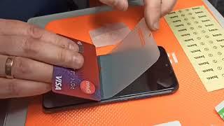 Гидрогелевая пленка Recci на Redmi note 7 pro, поклейка гидрогелевой плёнки, гайд.