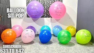 Giant Balloons Sit-Pop Challenge(Must watch)