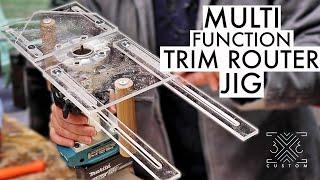 6-IN-1 TRIM Router Jig -  freehand routing, inlays, edge-banding, mortises, dados, circles & more!