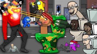 AMONG US vs. SKIBIDI TOILET | SONG | Toonz Animation