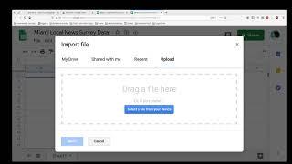 Google Sheets: Importing .csv data