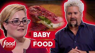 Contestants Forced To Put Baby Food On Their Upscale Lunch Sandwiches! | Guy's Grocery Games