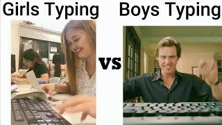 Girls Typing⌨️ VS Boys Typing⌨️ #girlsvsboys #comedy #funny