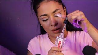 ASMR + SOFT SPOKEN LIMPIEZA FACIAL con lluvia relajante