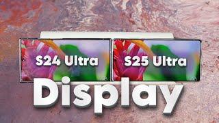 Samsung Galaxy S25 Ultra vs S24 Ultra - Display Comparison